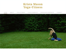 Tablet Screenshot of kristamasonyogafitness.com